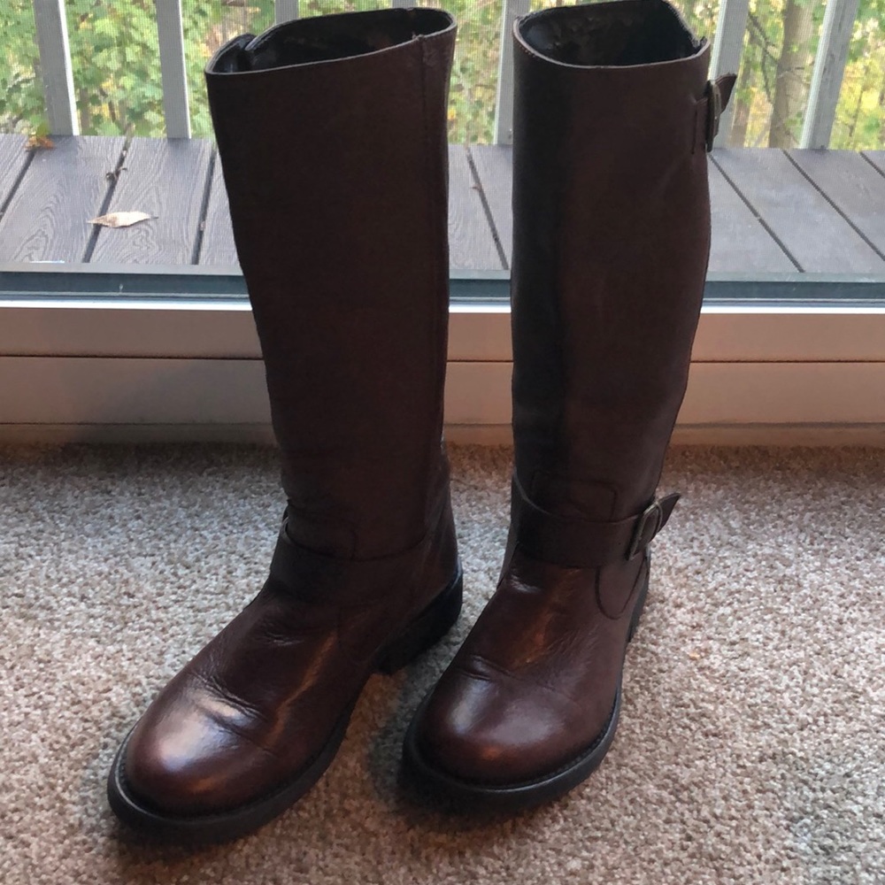 Steve Madden Brown High Boots Size 8.5M